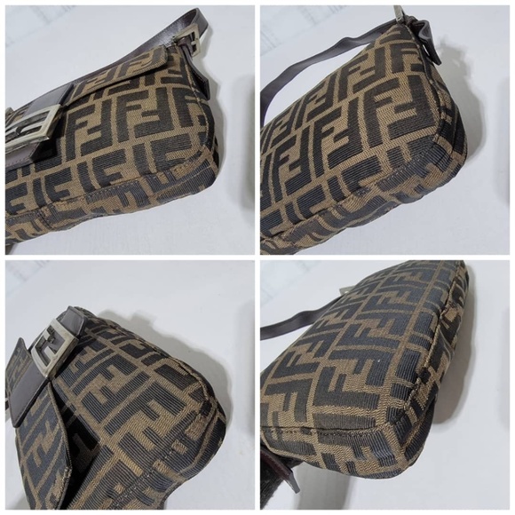 Authentic Fendi Zucca Canvas Baguette Brown - Picture 15 of 15